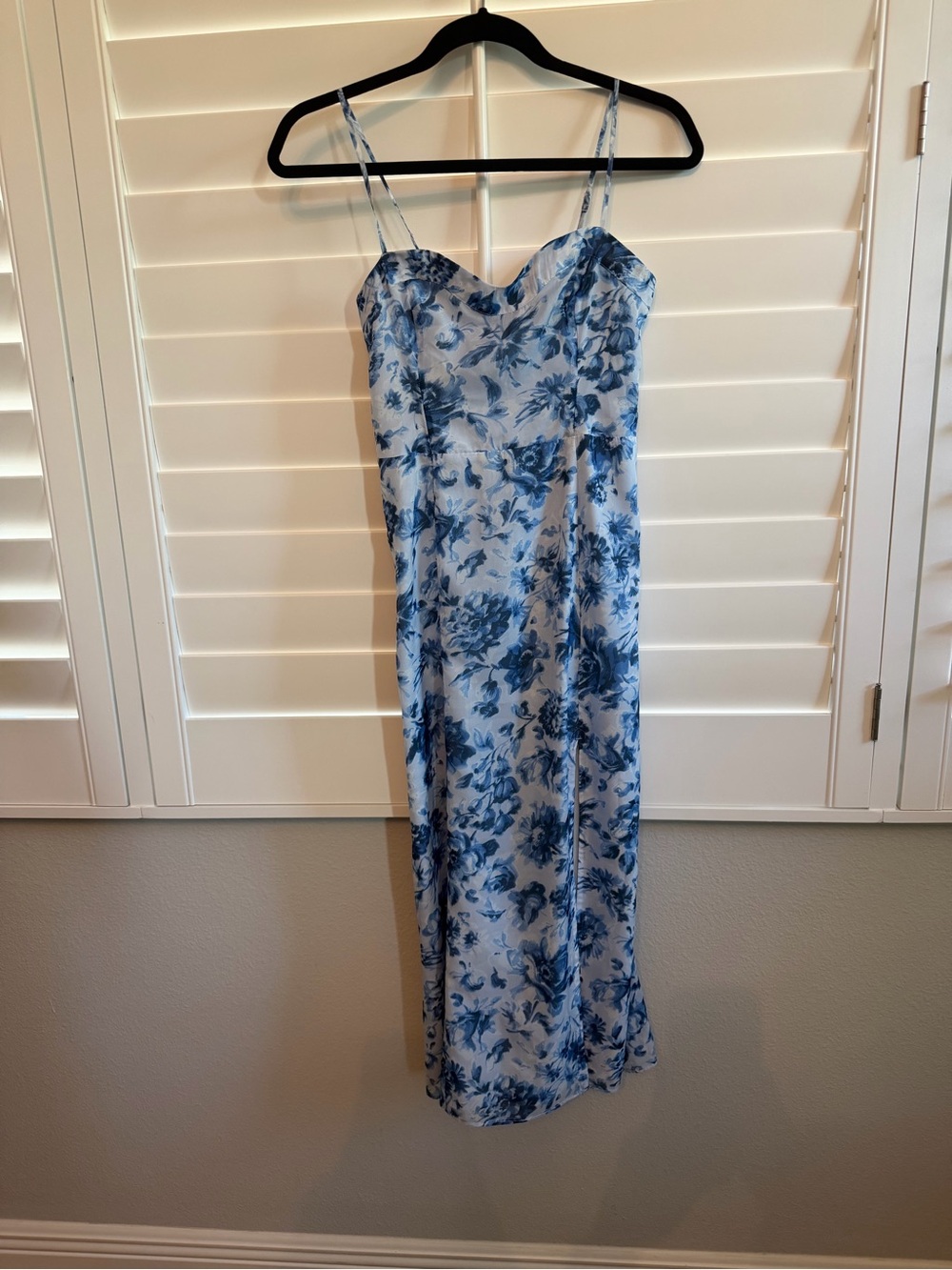 Abercrombie & Fitch floral slip midi dress